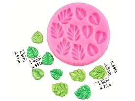 Molde silicona 10 hojas arbol